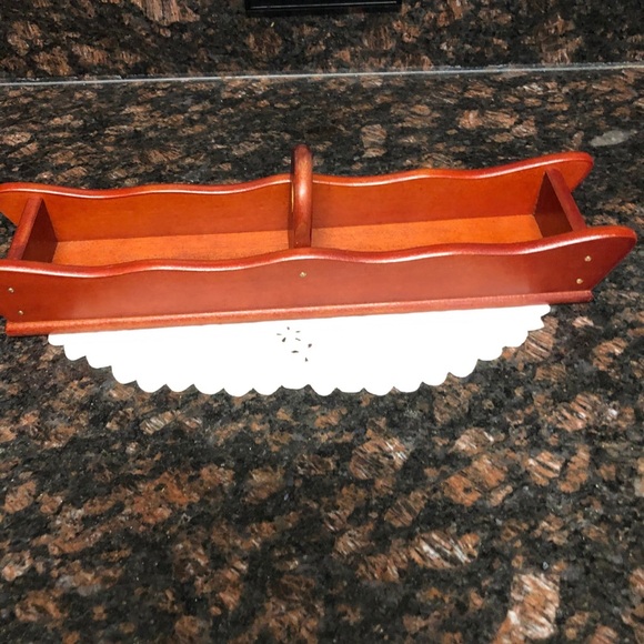 Vintage Divided Wooden Cracker Tray - Picture 5 of 7